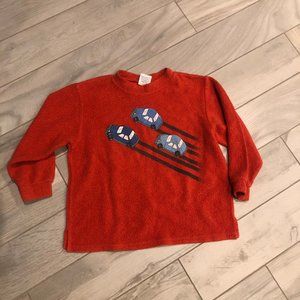 Mulberribush boys fleece sweater size 6 orange